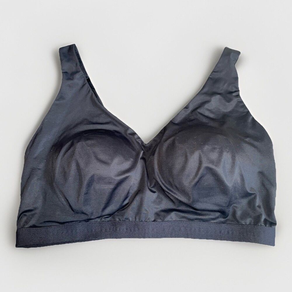 Warners  "all you need"  Seamless Comfort Bra Black Wireless RN36543 Large